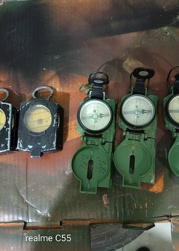 Koyu Haki Renkli Askeri pusula - Görsel 5