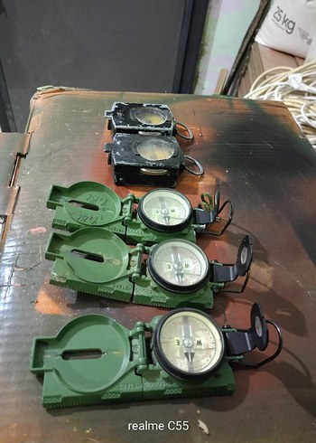 Koyu Haki Renkli Askeri pusula - Görsel 6