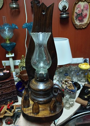  Beden Ahşap el yapımı lamba