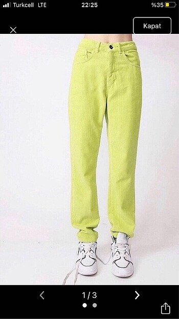 Ragged Neon Yeşil Pantolon