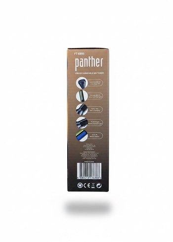 Panther USB Şarjlı LED El Feneri - Görsel 2