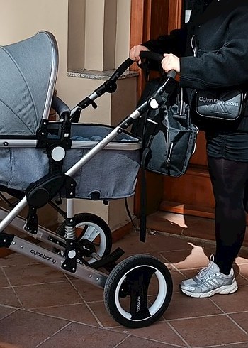 15-36 kg Beden Cynebaby Gri Bebek Arabası - Ayarlanabilir