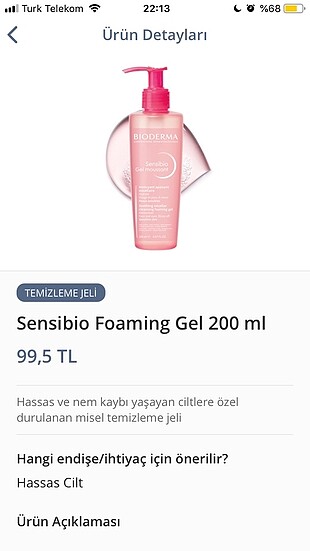 Bioderma sensibio Foaming jel 200ml
