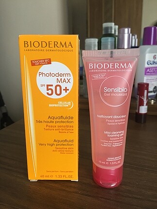 Bioderma aquafluide güneş kremi ve sensibio Foaming jel 45ml