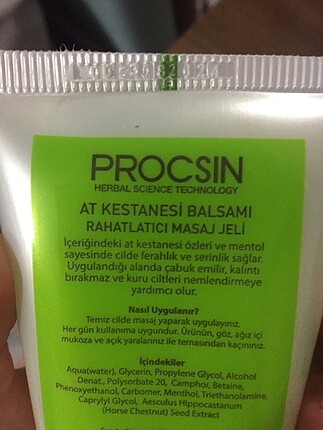  Beden Renk Procsin at kestanesi balsam 175ml