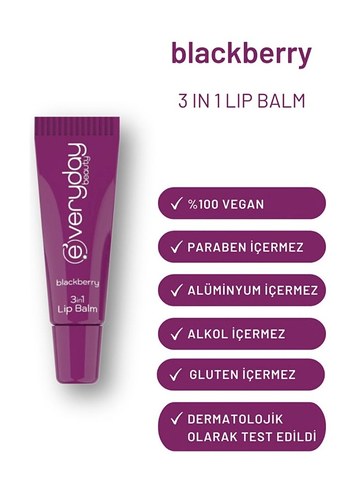 Very Judy Böğürtlenli 3'ü 1 Arada Dudak Balmı 10ML - Görsel 2