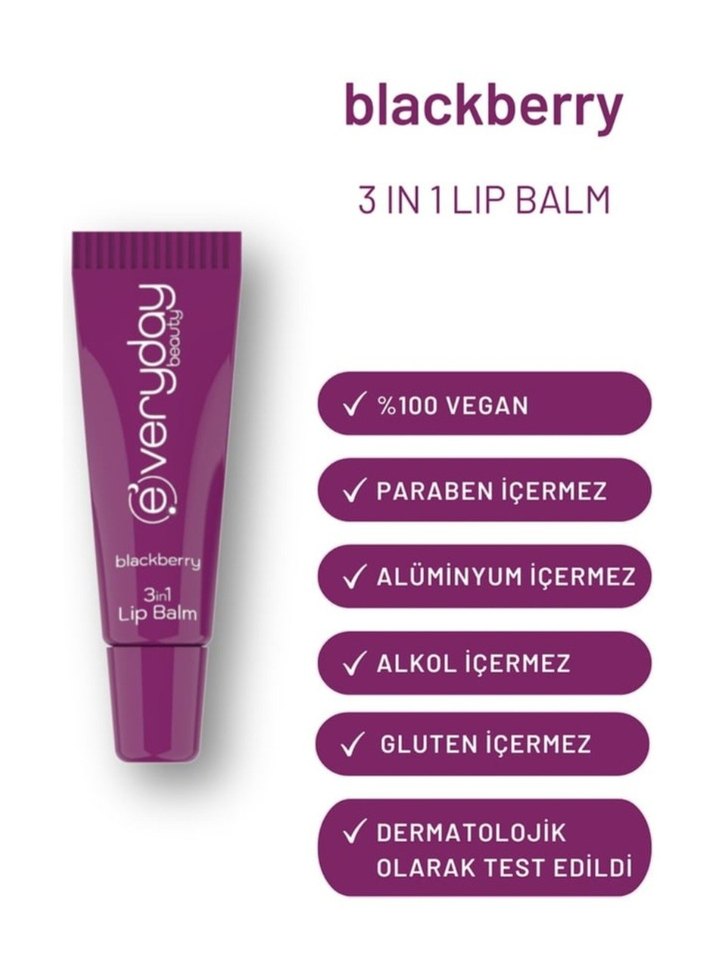 Very Judy Böğürtlenli 3'ü 1 Arada Dudak Balmı 10ML - Görsel 2