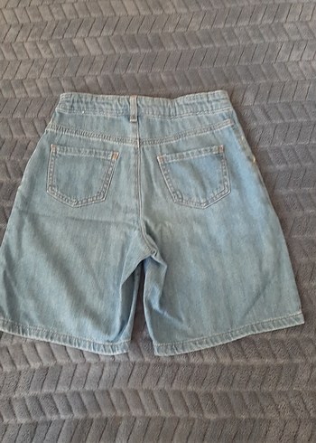 Düğmeli kız çocuk Denim Şort - Görsel 2