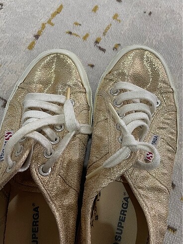 39 Beden altın Renk Superga simli