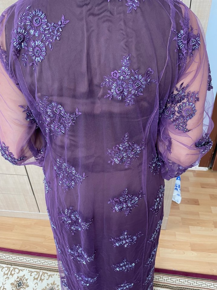 Mor İşlemeli Boncuklu Kadın El Zinciri - Görsel 5