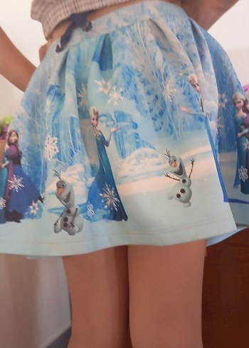 Mavi Baskılı Kız Çocuk Etek - Görsel 6