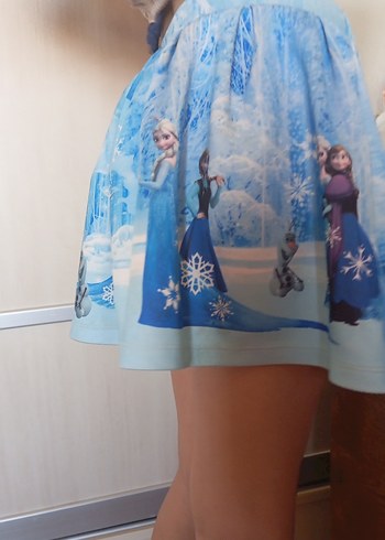 Mavi Baskılı Kız Çocuk Etek - Görsel 5