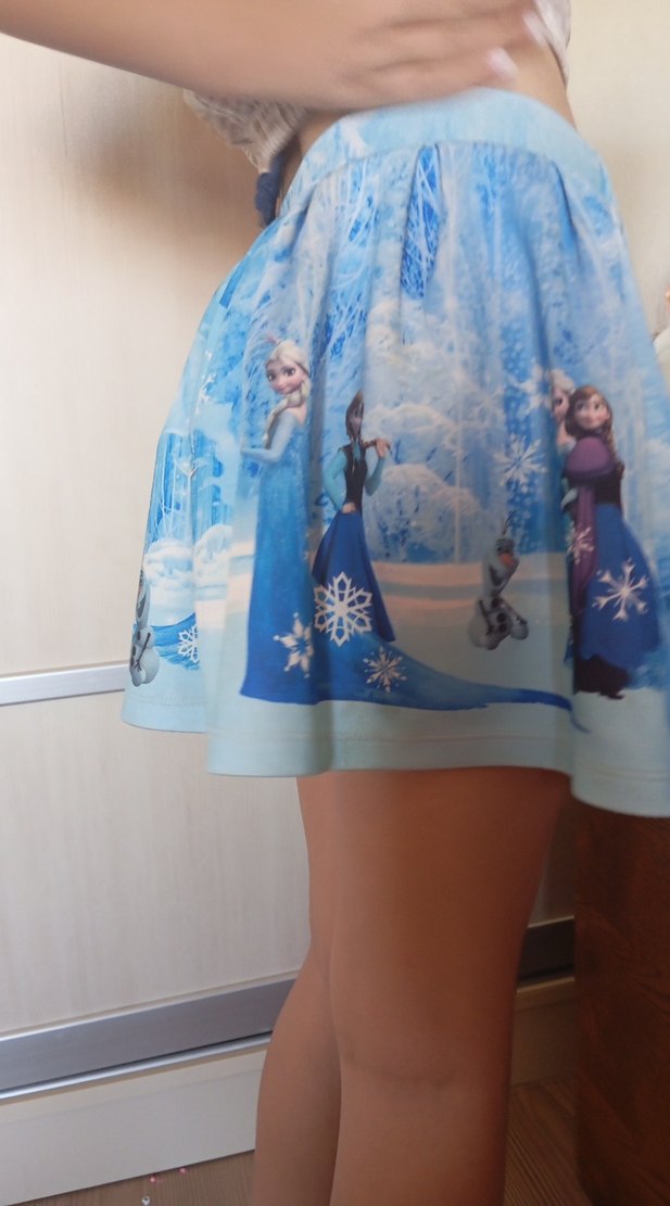 Mavi Baskılı Kız Çocuk Etek - Görsel 5