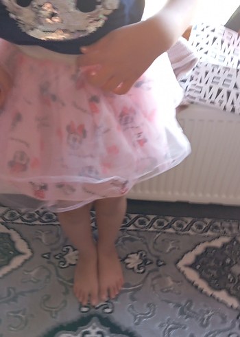 Kız Çocuk Pembe Tül Etek - Görsel 5