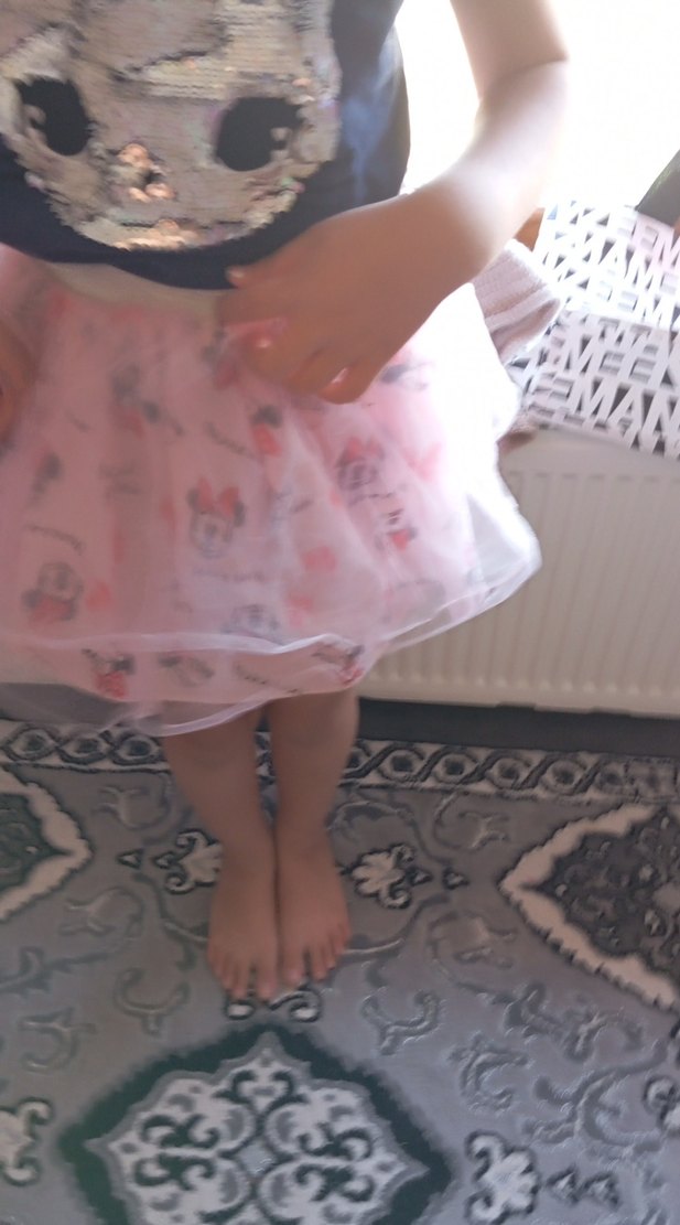 Kız Çocuk Pembe Tül Etek - Görsel 5