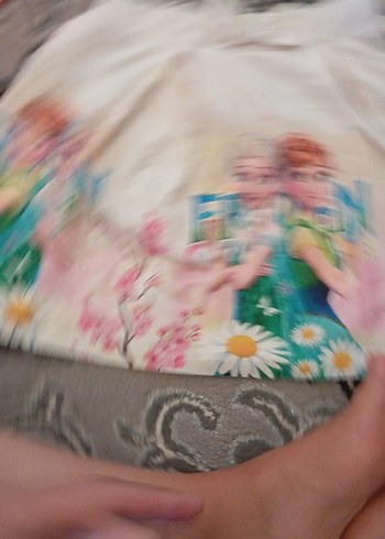 Beyaz Baskılı Kız Çocuk Etek - Görsel 3