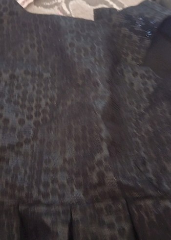 Siyah Yılan Desenli kiz cocuk elbise - Görsel 3