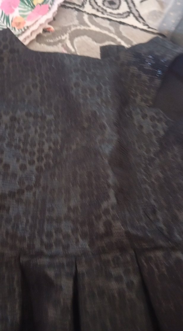 Siyah Yılan Desenli kiz cocuk elbise - Görsel 3