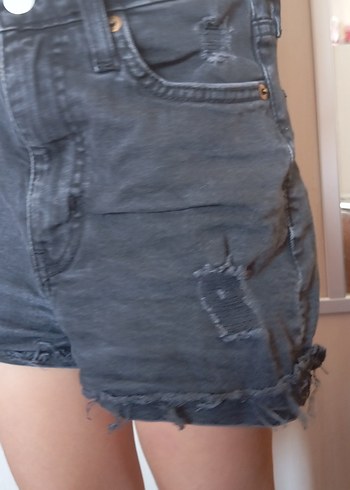 Siyah Düğmel kiz cocuk sort - Görsel 5