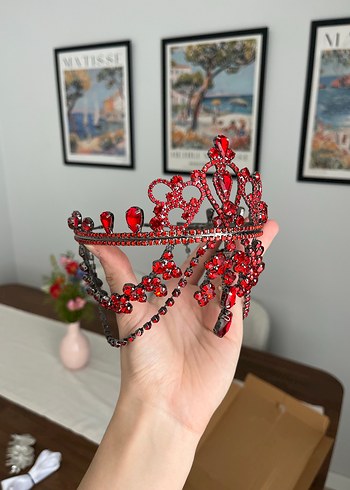 Accessorize Kına Tacı Sallantılı- Küpe&Taç Seti