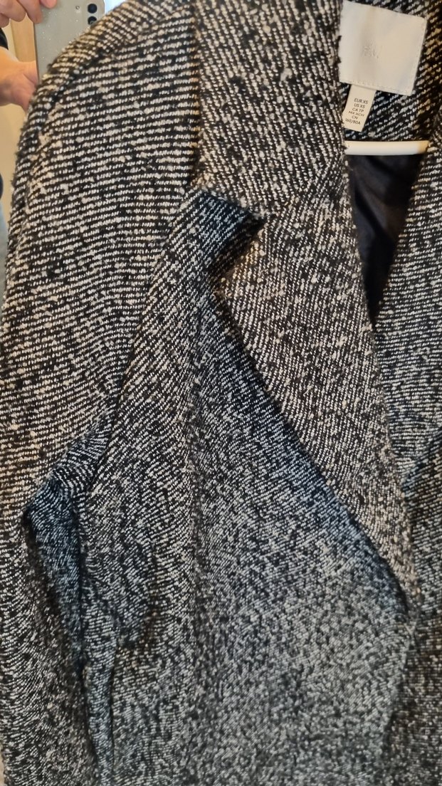 Gri Uzun Kadın Kaban - Görsel 3