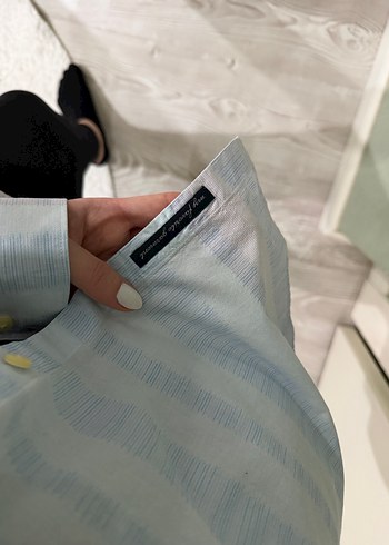 Erkek Gri Pamuklu Gömlek - Görsel 3