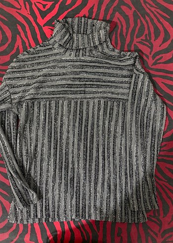 Gri Yarım Balıkçı Yaka Kadın Triko Kazak - Görsel 5