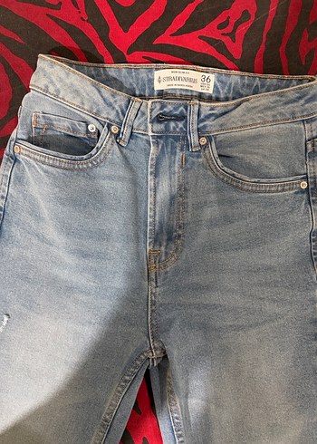 Günlük Siyah Rahat Kesim Kadın Kot Pantolon - Görsel 6