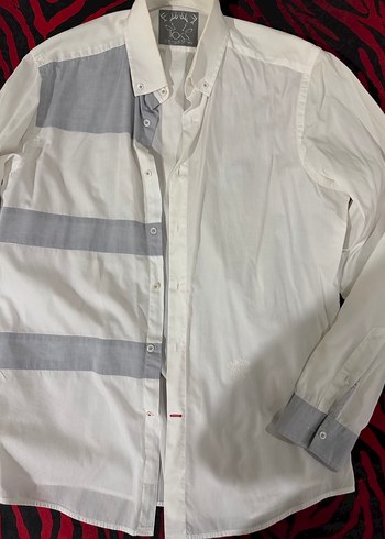 Erkek Beyaz Pamuk Gömlek - Görsel 4