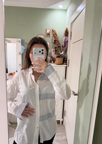 Erkek Beyaz Pamuk Gömlek - Görsel 2