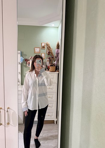 Erkek Beyaz Pamuk Gömlek - Görsel 3