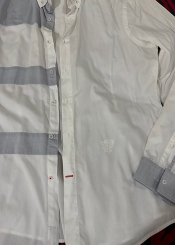 Erkek Beyaz Pamuk Gömlek - Görsel 7