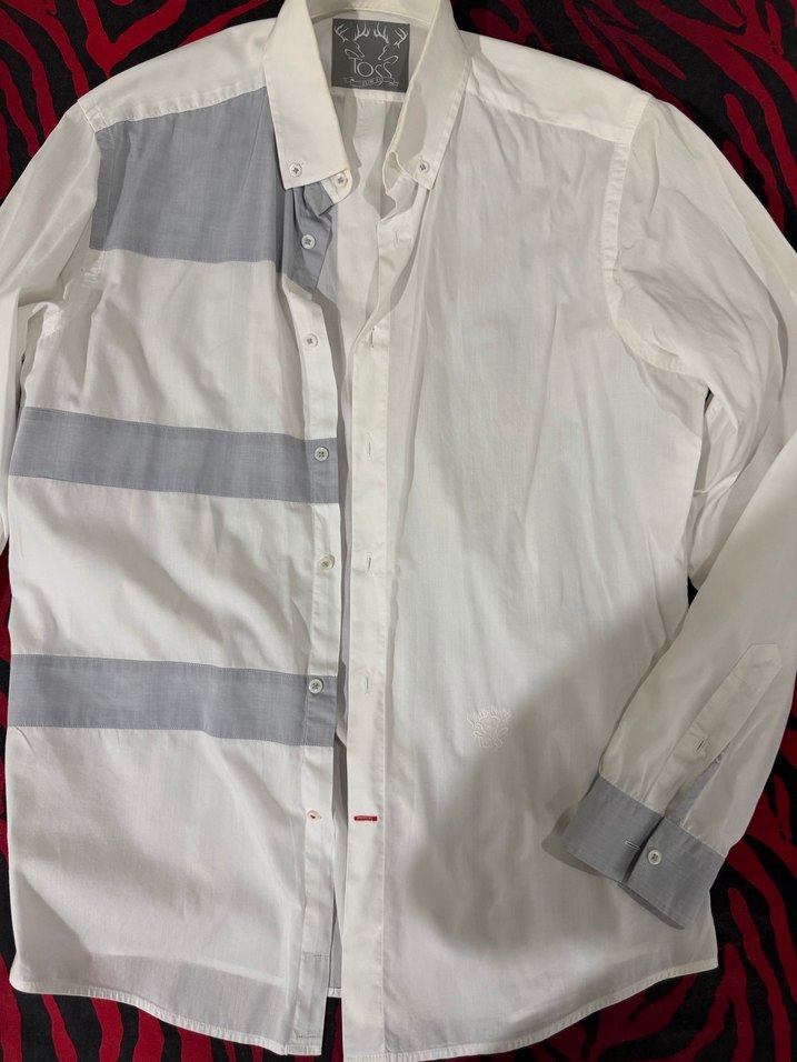 Erkek Beyaz Pamuk Gömlek - Görsel 4