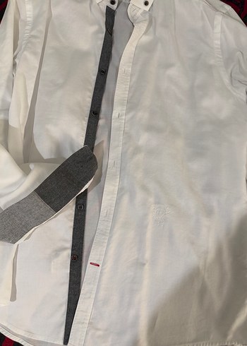 Beyaz Pamuklu Ofis Gömleği - Görsel 5