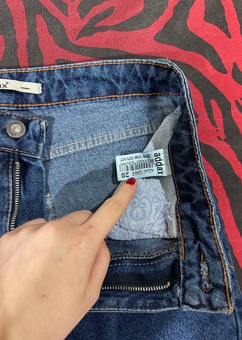 Kadın Koyu Kahverengi Bol Kesim Denim Pantolon - Görsel 6