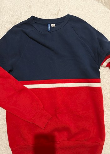 Kırmızı Lacivert Oversize Sweatshirt - Görsel 6