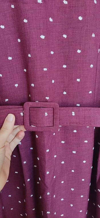 36 Beden bordo Renk Elbise