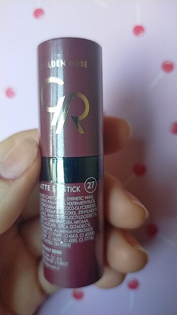 Golden rose velvet matte ruj 27 numara