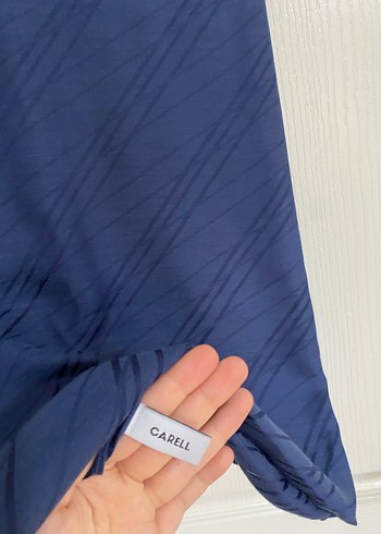 Carell lacivert şal - Görsel 4