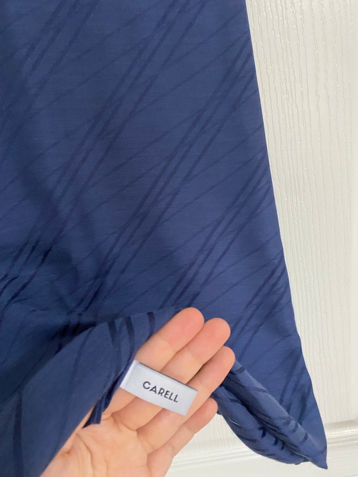 Carell lacivert şal - Görsel 4