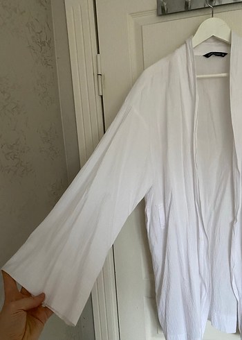 Kadın beyaz kimono - Görsel 3