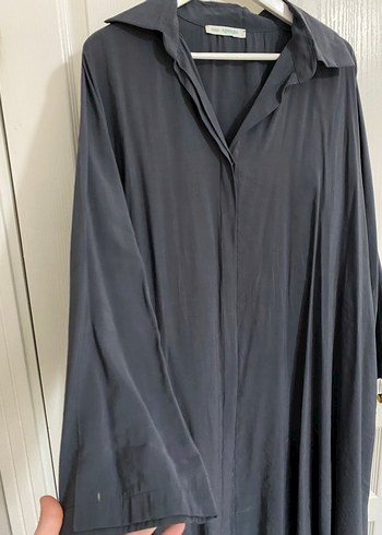 Tensel uzun gömlek elbise - Görsel 2