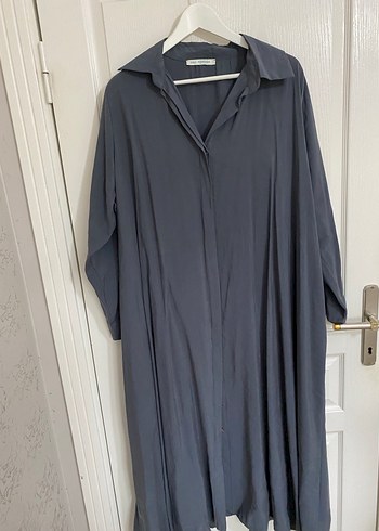 Tensel uzun gömlek elbise - Görsel 3