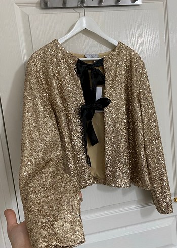 Kadın parlak pullu ceket - Görsel 2