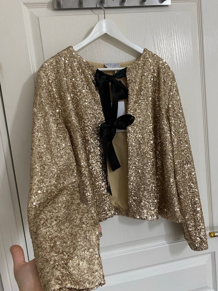 Kadın parlak pullu ceket - Görsel 2