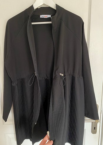 Piliseli Siyah Uzun Kollu Kadın Tunik - Görsel 3