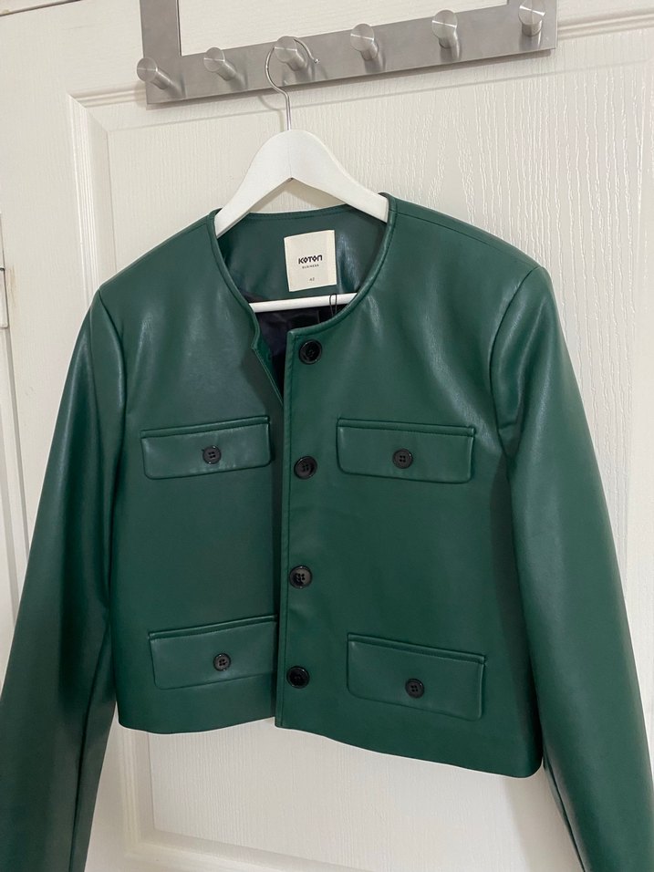 Kadın deri ceket - Görsel 5