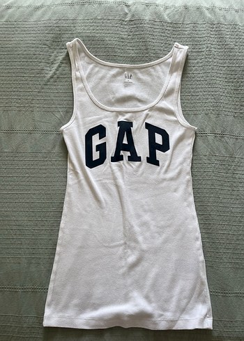 Beyaz GAP Baskılı Pamuklu Atlet