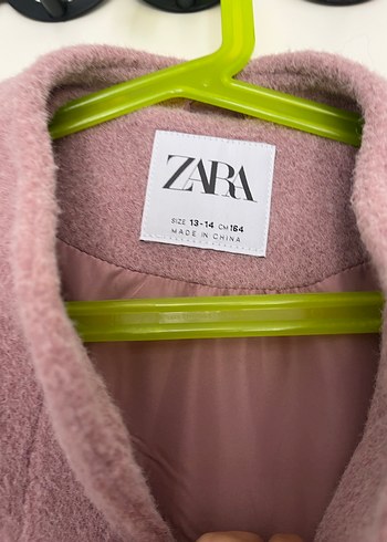 s Beden Zara Düğmeli Pembe Kadın Bomber Kaban