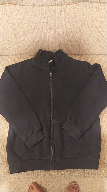8-9 yaş erkek çocuk fermuarlı sweatshirt 